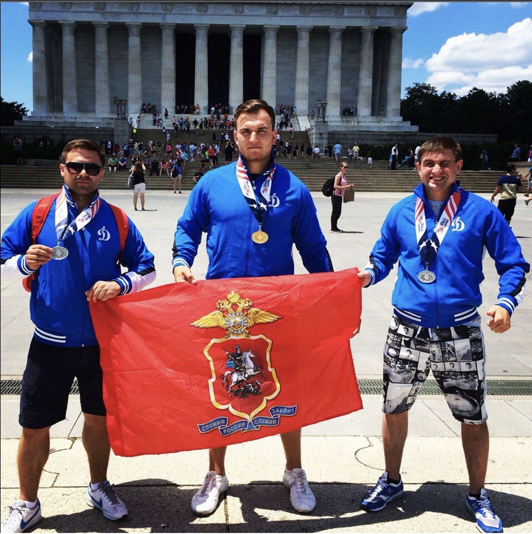 Ilya Razumov (far right) in Washington