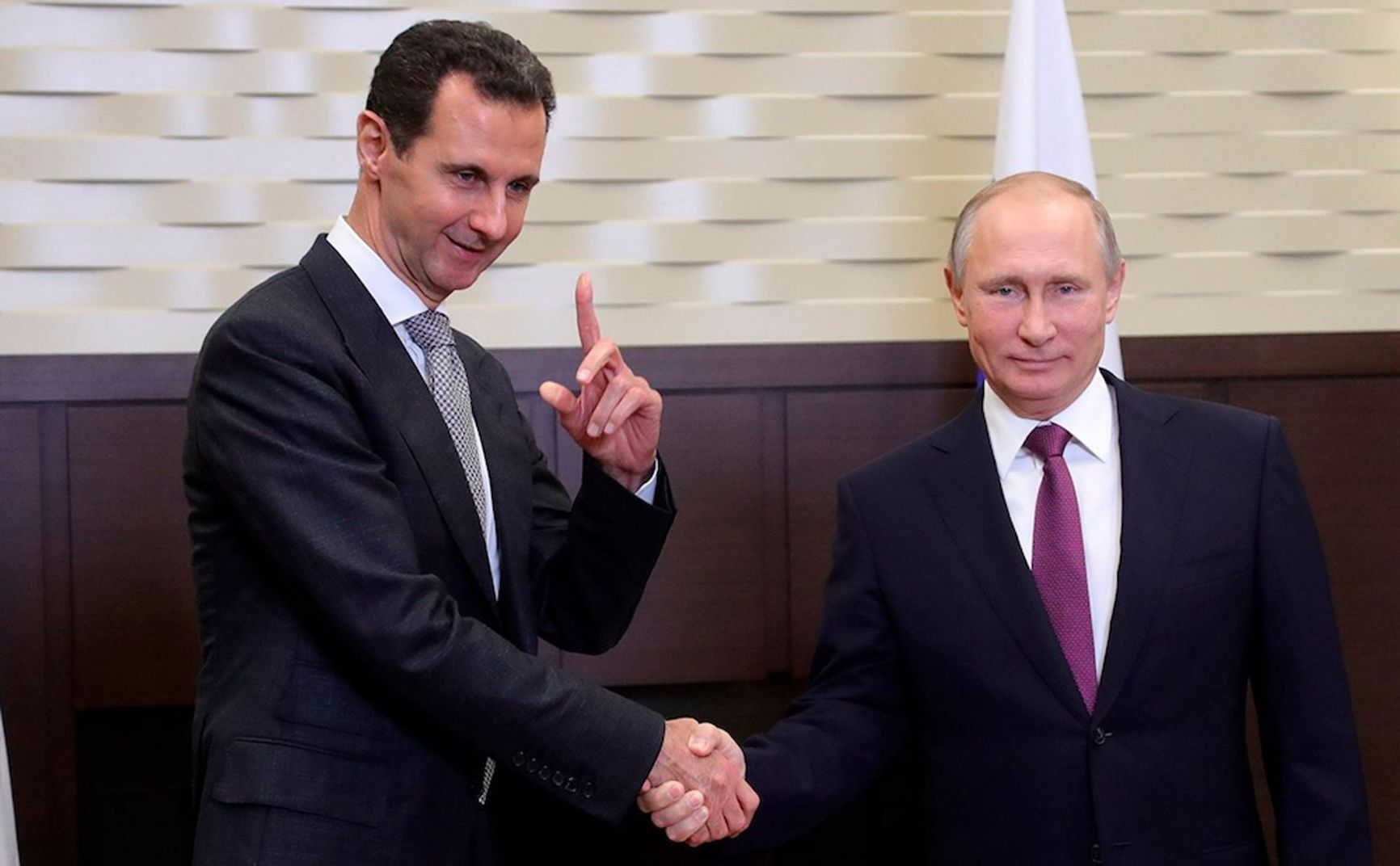 Bashar al-Assad and Vladimir Putin