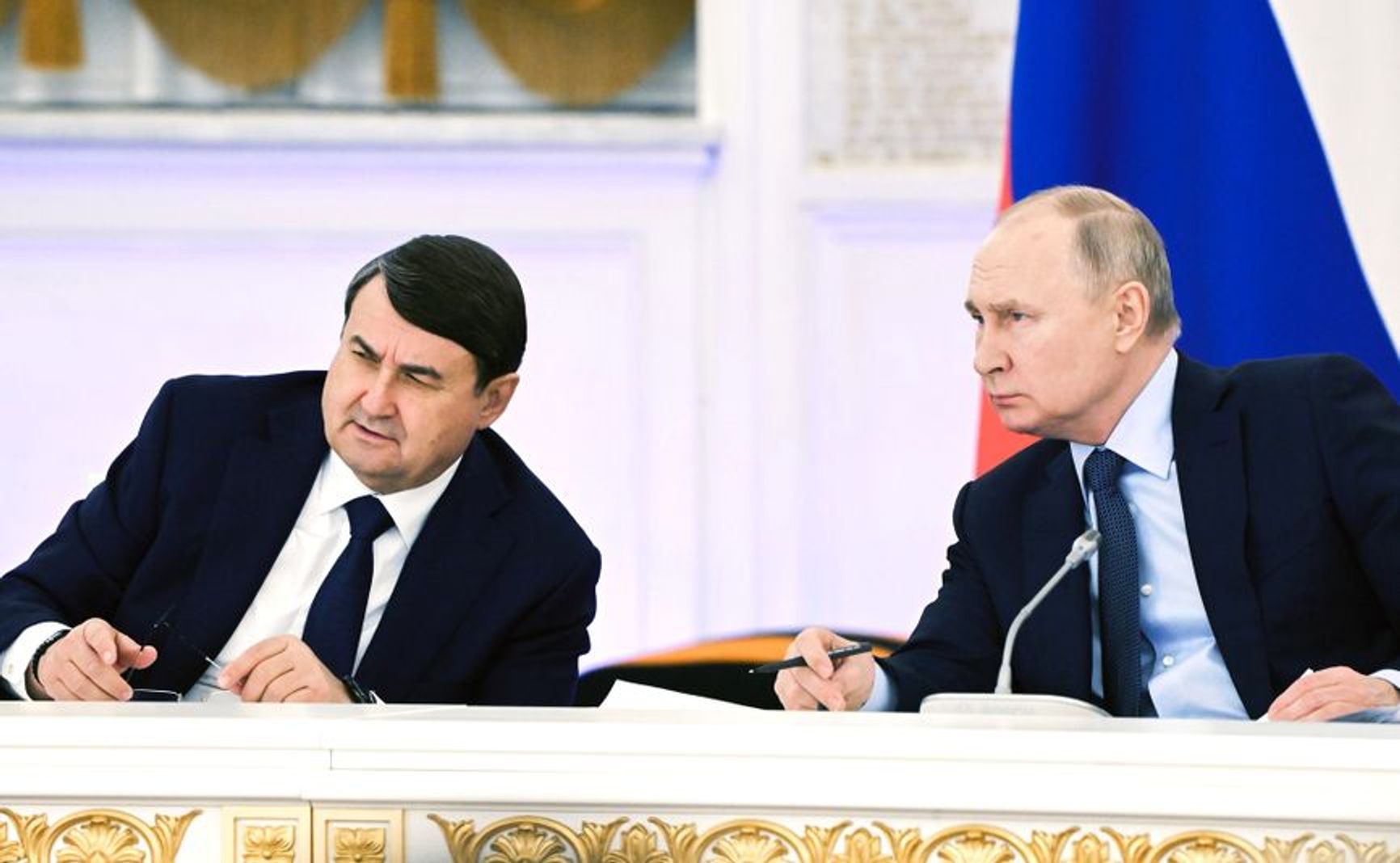 Igor Levitin and Vladimir Putin